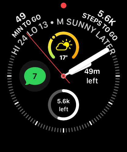 Nudge Apple Watch complications